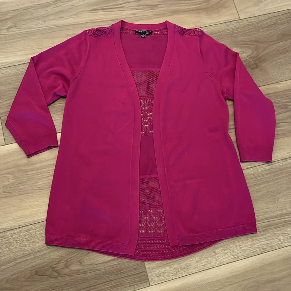 Beecher Pointelle Back Detail Cardigan